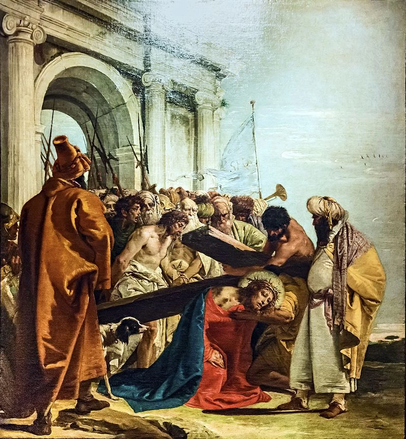 Chiesa di San Paolo, Venezia - Oratorio del Crocifisso, VIA CRUCIS III, Gesù cade per la prima volta